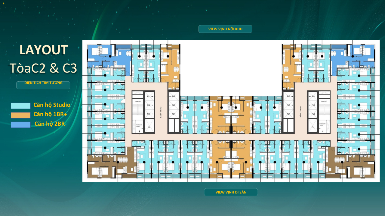 mặt bằng tòa c3 sun hạ long 