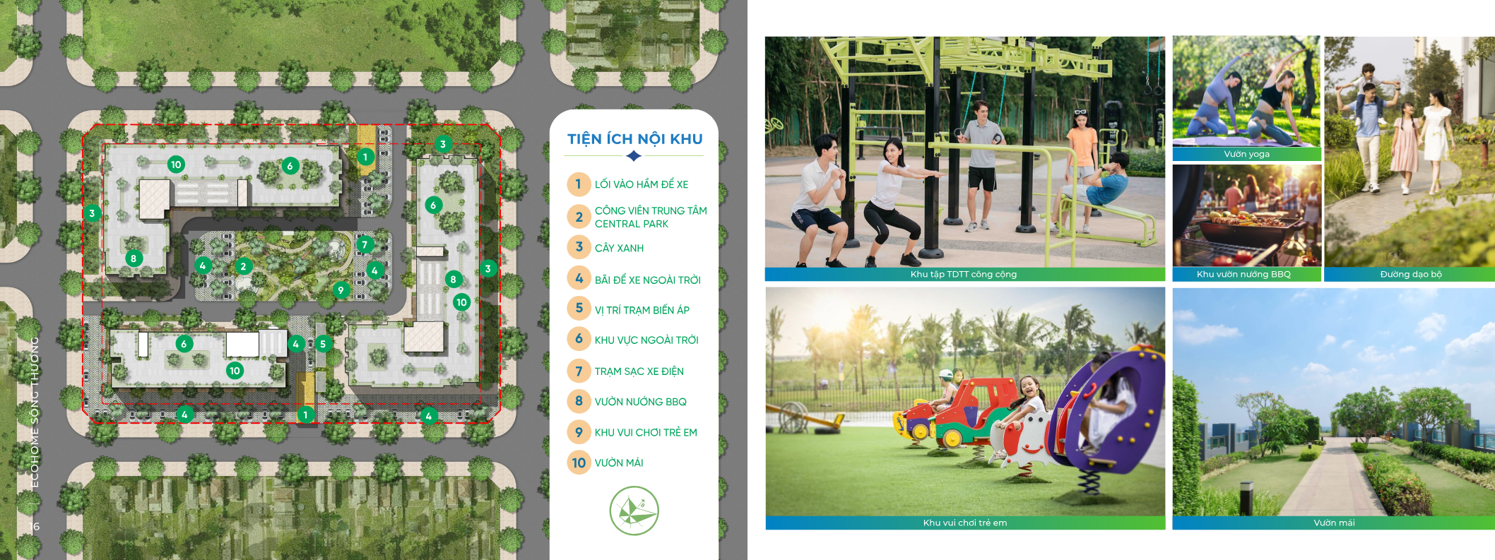 tiện ích chung cư ecohome sông thương