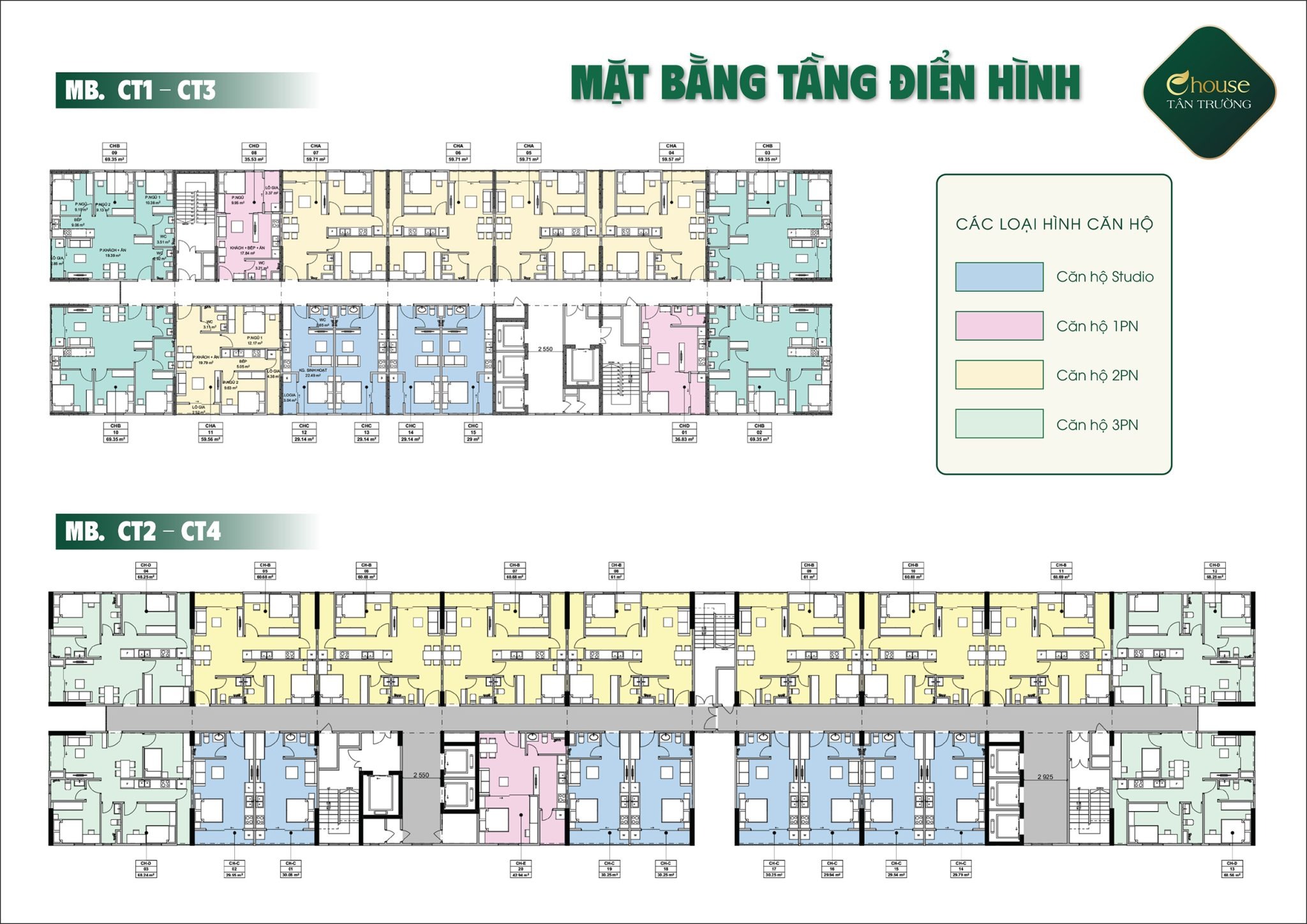 mặt bằng Nhà ở xã hội ehouse tân trường