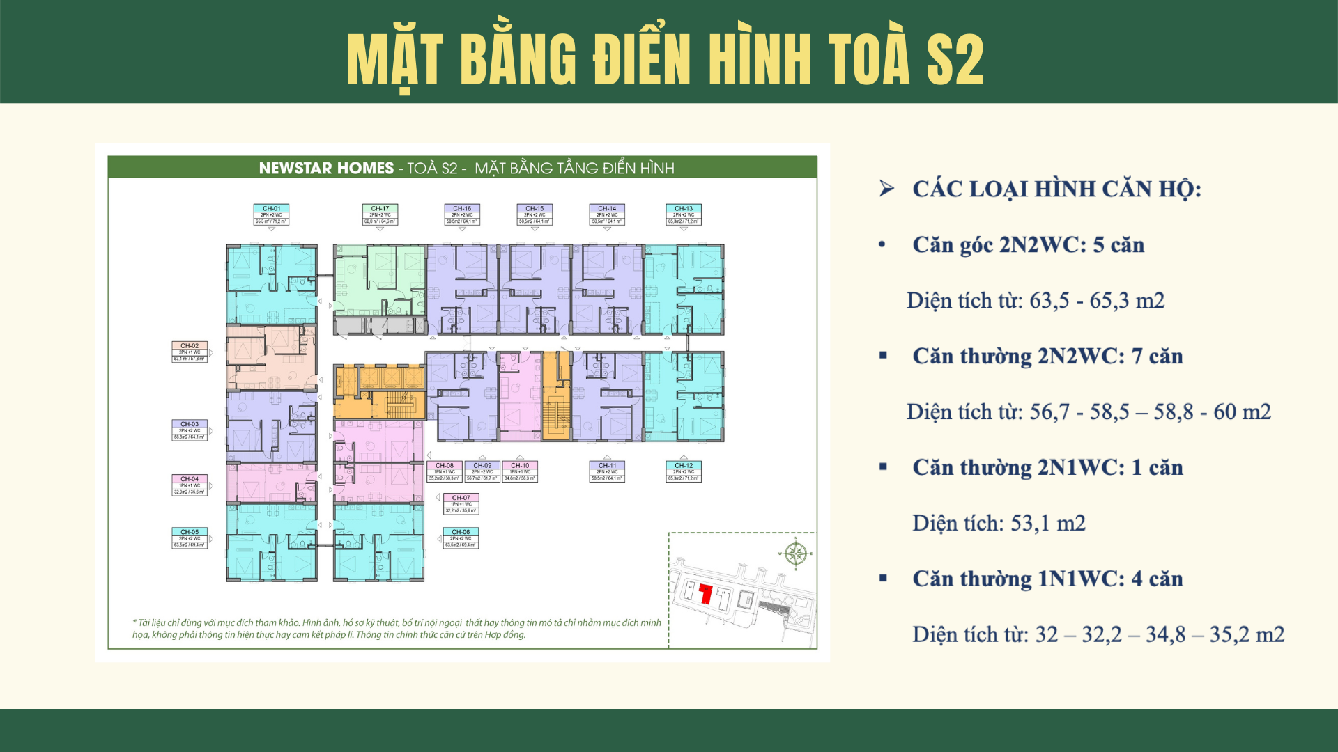 mặt bằng nhà ở xã hội newstar homes bắc ninh tòa s2