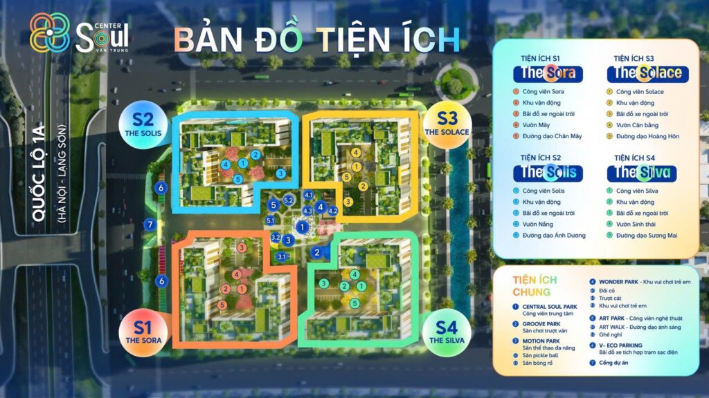 Mặt bằng soul center vân Trung