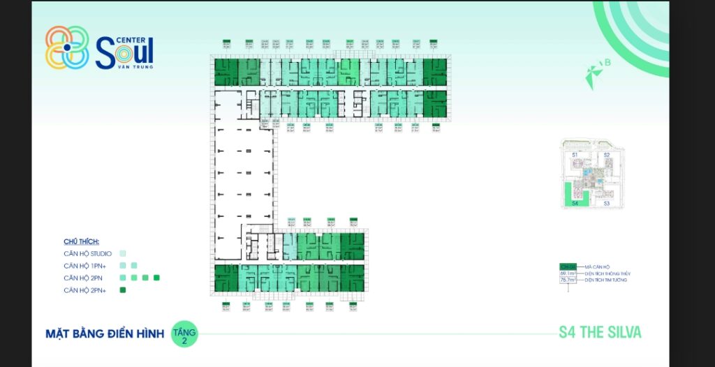 Thiết kế mặt bằng tầng 2 Soul Center vân Trung